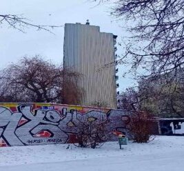 Ściany szczytowe budynków – Leonarda 5 – 13