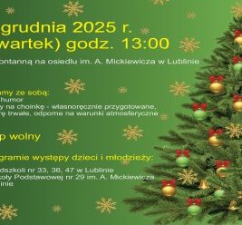 UBIERANIE OSIEDLOWEJ CHOINKI