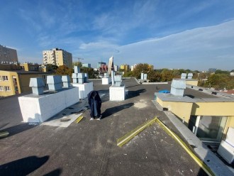 Insulation of chimneys in the building at 5 L. Czarnego Street
